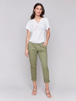 Charlie B "Enjoy The Sun" Embroidered Short Sleeve Dolman Top