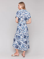 Charlie B Floral Print Cotton Maxi Dress