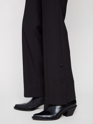 Charlie B Gutsy Crepe Flare Pants - Black