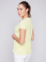 Charlie B Organic Cotton Crew Neck T-Shirt - Anise