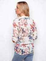 Charlie B Half-Button Cotton Gauze Blouse - Artist