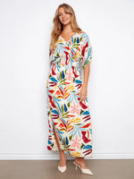 Charlie B Printed Dolman Sleeve Maxi Dress - Solstice