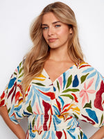 Charlie B Printed Dolman Sleeve Maxi Dress - Solstice