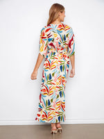 Charlie B Printed Dolman Sleeve Maxi Dress - Solstice