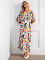 Charlie B Printed Dolman Sleeve Maxi Dress - Solstice