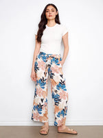 Charlie B Printed Wide Leg Pants - Floral Print