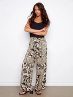 Charlie B Printed Wide Leg Pants - Ornato