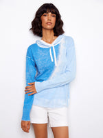 Charlie B Reverse Print Hoodie Sweater - Cloud