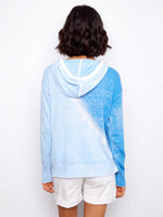 Charlie B Reverse Print Hoodie Sweater - Cloud