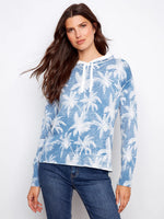 Charlie B Reverse Print Hoodie Sweater - Tropic