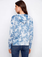 Charlie B Reverse Print Hoodie Sweater - Tropic