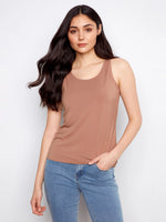 Charlie B Bamboo Viscose Reversible Cami - Desert