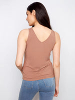 Charlie B Bamboo Viscose Reversible Cami - Desert