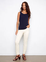 Charlie B Bamboo Viscose Reversible Cami - Navy