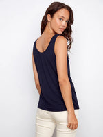 Charlie B Bamboo Viscose Reversible Cami - Navy