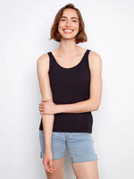 Charlie B Bamboo Viscose Reversible Cami - Black
