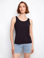 Charlie B Bamboo Viscose Reversible Cami - Black