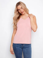 Charlie B Bamboo Viscose Reversible Cami - Peony