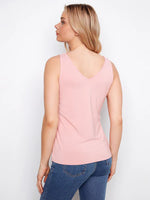 Charlie B Bamboo Viscose Reversible Cami - Peony