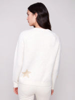 Charlie B Star Jacquard Lurex Sweater - Stars