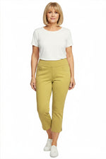 Ethyl Pull-On Capri - Mustard