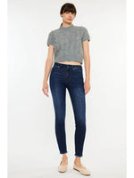 Kancan Midrise Ankle Skinny Jean - Dark Wash