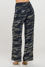 Palazzo Foil Flare Pant by Jostar - MADE IN THE USA