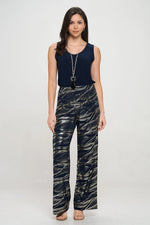 Palazzo Foil Flare Pant by Jostar - MADE IN THE USA