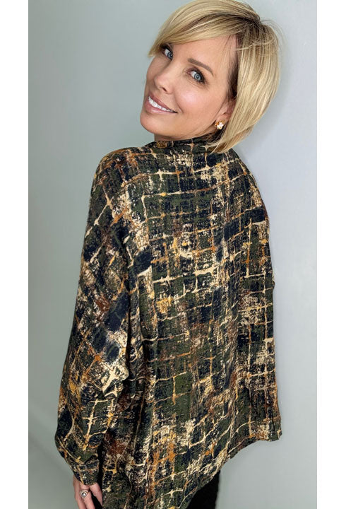 Ethyl Printed Woven Blouse with Collar