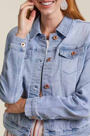 Tribal Fashions Classic Denim Jean Jacket - Vistablue