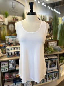 Creation White Solid Tank