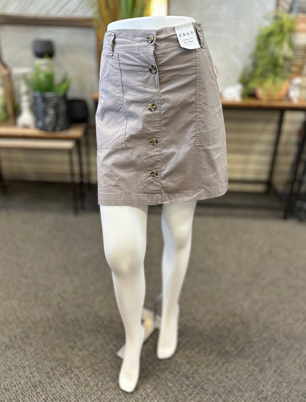 Cargo Skort with Button Up Front by DASH