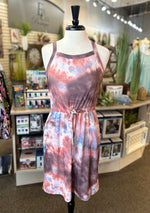 Keren Hart Tie-Dye Dress with Drawstring Waist