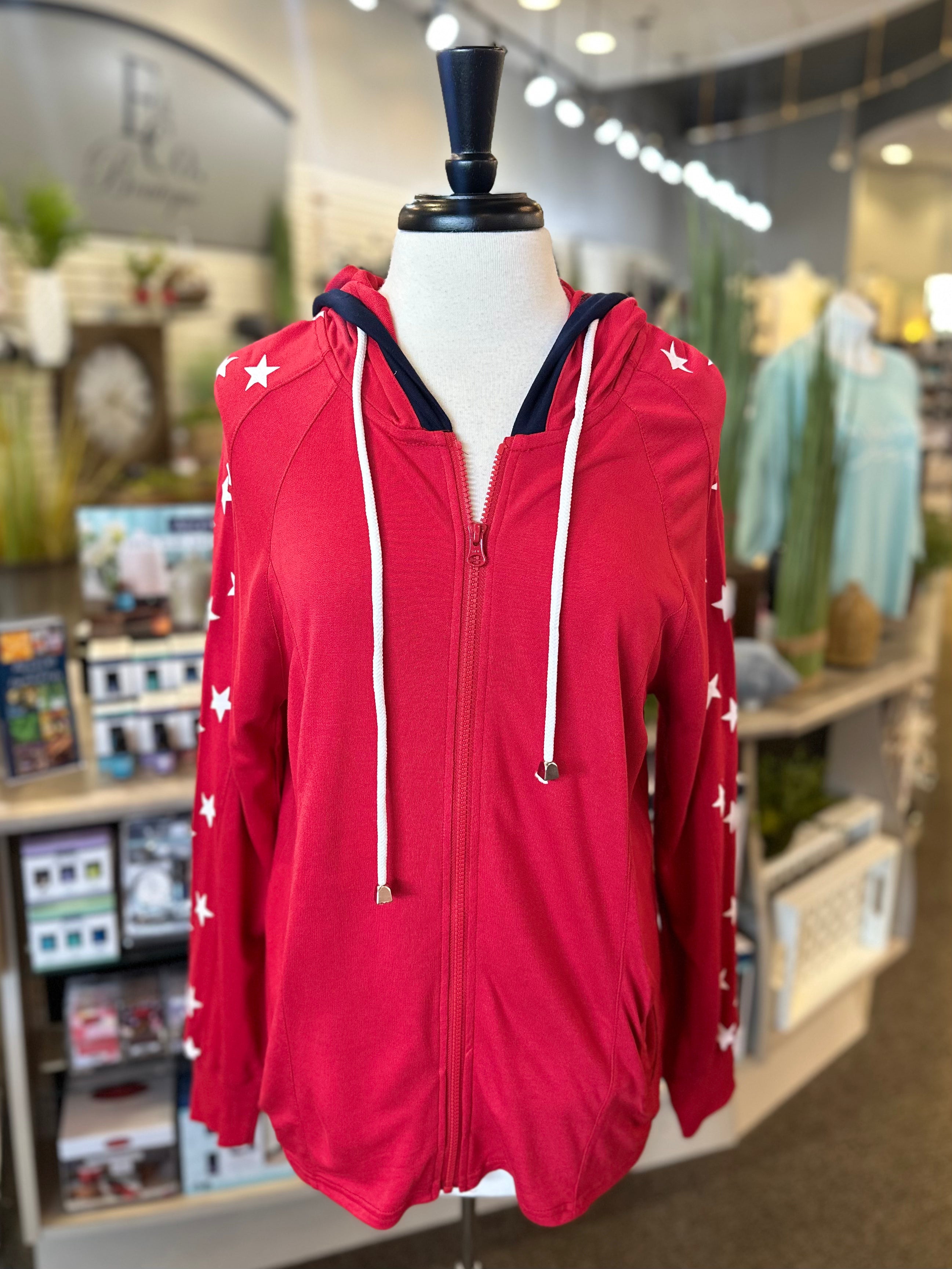 Keren Hart USA Zip Up Star Hoodie