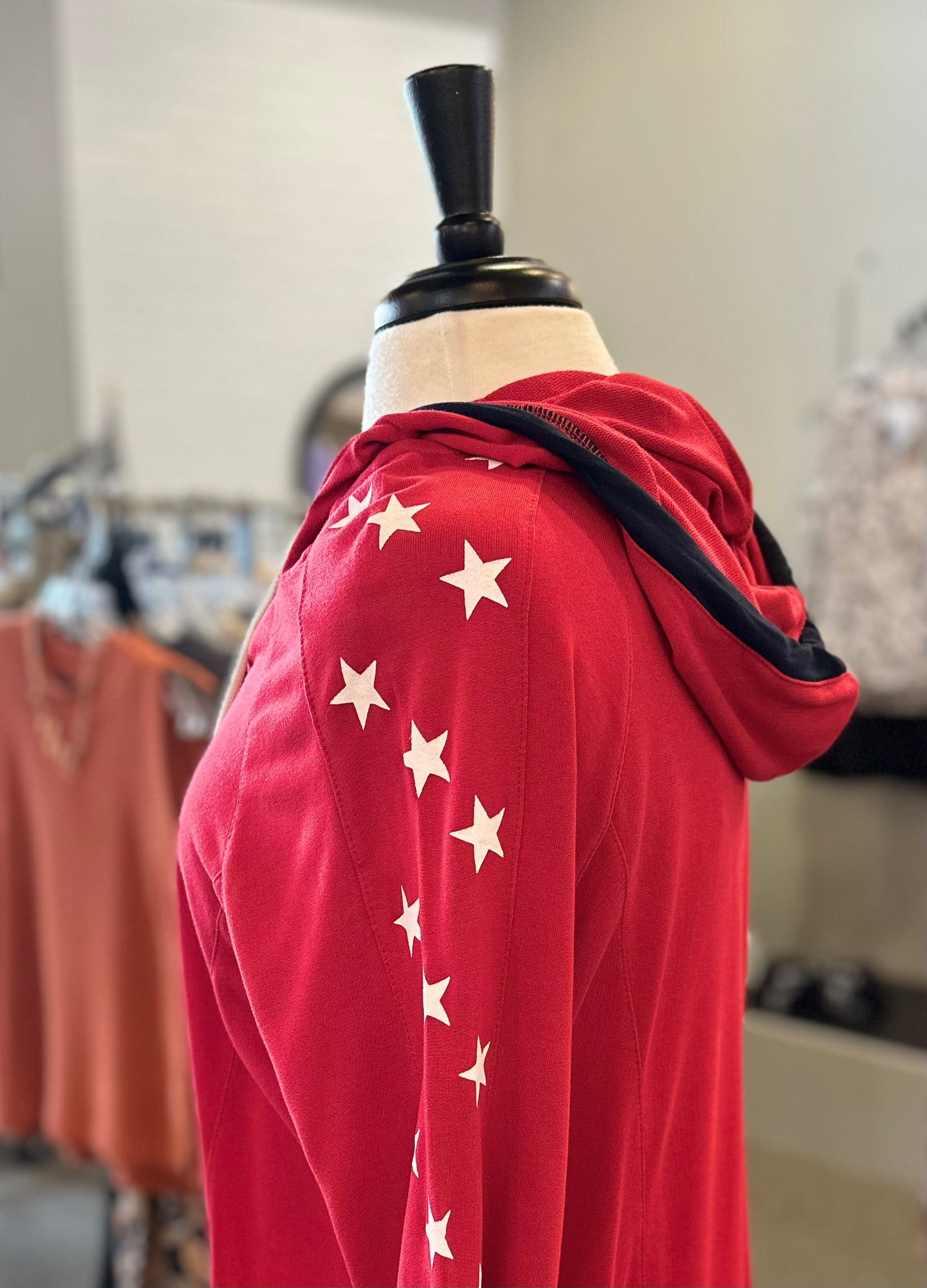 Keren Hart USA Zip Up Star Hoodie