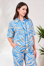 Tribal Fashions Printed Button Front Camp Shirt