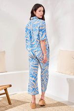 Tribal Fashions Printed Button Front Camp Shirt