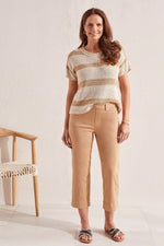 Tribal Fashions 5 Pocket Kick Flare Pull-On Capri