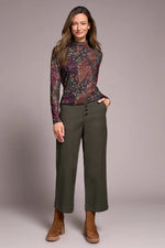 Tribal Fashions Slub Cotton Stretch Sophia Curvy Wide Leg Jeans