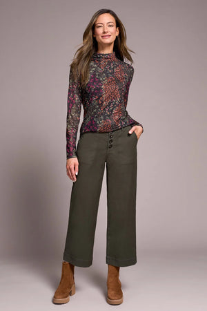 Tribal Fashions Slub Cotton Stretch Sophia Curvy Wide Leg Jeans