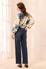 Tribal Jeans Sophia Curvy Super Straight Ankle Denim Jeans - Dusk