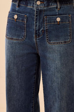 Tribal Jeans Sophia Curvy Super Straight Ankle Denim Jeans - Dusk