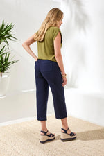 Tribal Fashions Sophia Palazzo Leg Hugging Denim Jeans - Nautical