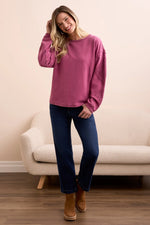 Tribal Fashions Special Wash Drop Shoulder Sweatshirt
