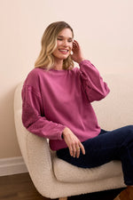 Tribal Fashions Special Wash Drop Shoulder Sweatshirt