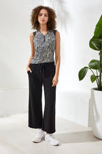 Tribal Sport Techno Lux Scuba Pant with Waistband - Black