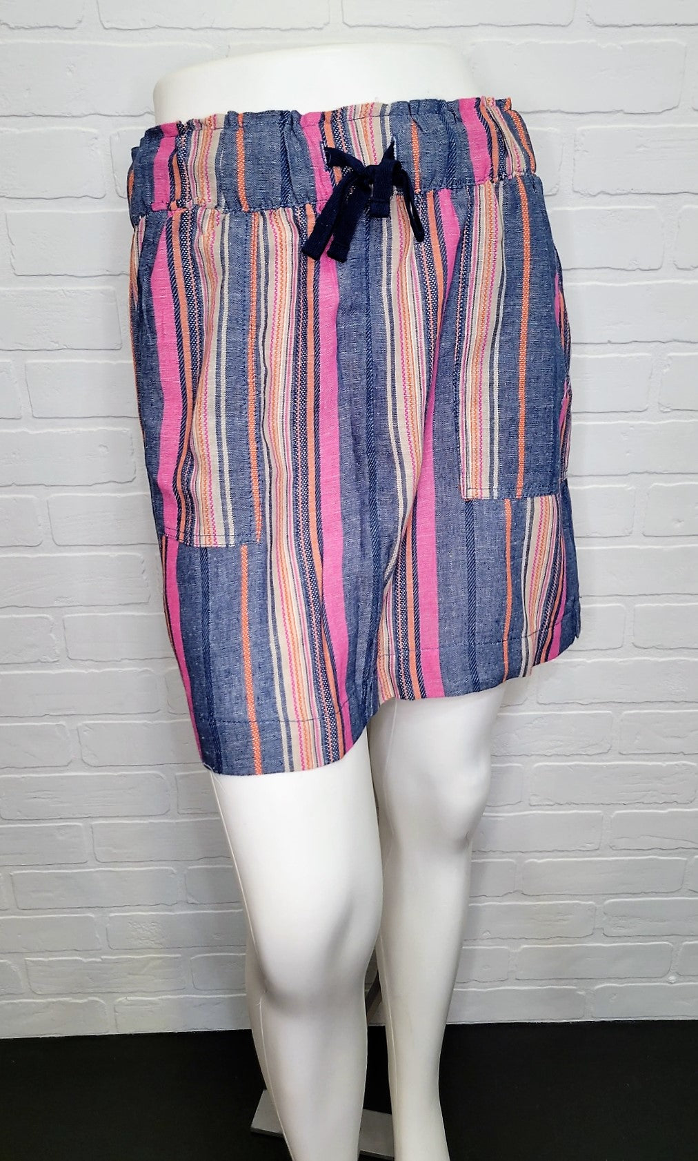 Linen Blend Paperbag Waist Skirt by DASH
