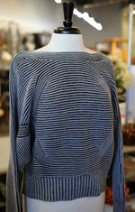 Tribal Fashions Dolman Sleeve Boat Neck Knit Sweater