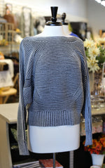Tribal Fashions Dolman Sleeve Boat Neck Knit Sweater