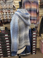 Ethyl Knitted Button-Up Hoodie